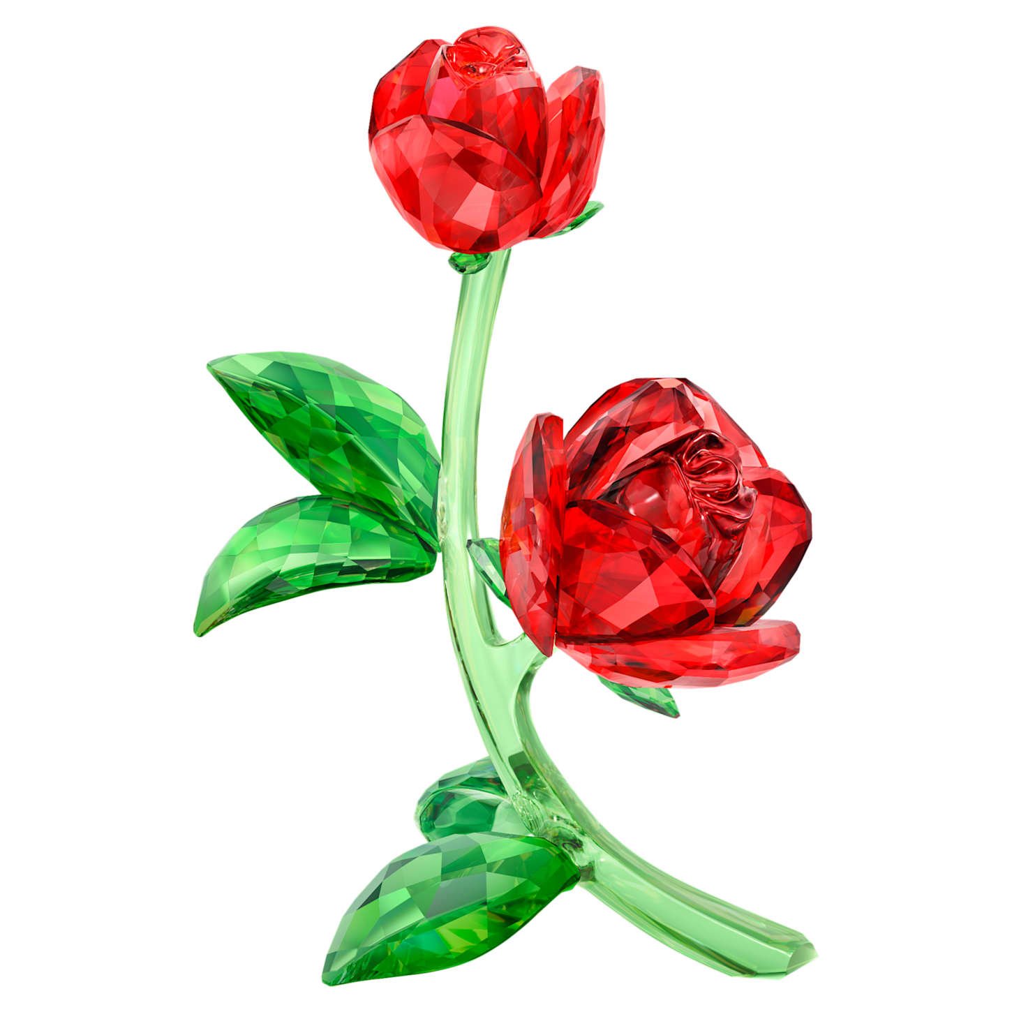 Crystal Flowers Red Rose