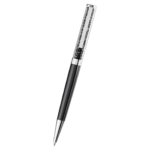 Crystalline ballpoint pen Black, Black lacquered, chrome plated - Image 5