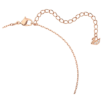 Dextera necklace Intertwined circles, White, 18K rose gold finish - Image 4