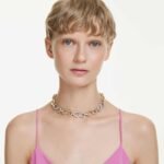 Dextera necklace Round cut, Chain, White, Mixed metal finish - Image 2