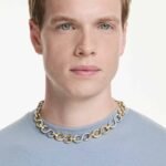Dextera necklace Round cut, Chain, White, Mixed metal finish - Image 6