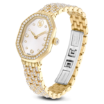 Dextera octagon watch Swiss Made, Metal bracelet, Gold tone, Gold-tone finish - Image 3