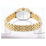 Dextera octagon watch Swiss Made, Metal bracelet, Gold tone, Gold-tone finish - Image 4