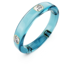 Dulcis bangle Octagon cut, Blue, 18K gold finish - Image 4