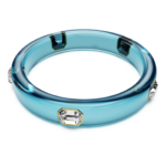 Dulcis bangle Octagon cut, Blue, 18K gold finish - Image 5