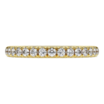 Eternity band ring Lab-grown diamonds 0.4 ct tw, Round shape, 18K yellow gold - Image 3