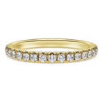 Eternity band ring Lab-grown diamonds 0.4 ct tw, Round shape, 18K yellow gold