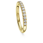 Eternity band ring Lab-grown diamonds 0.4 ct tw, Round shape, 18K yellow gold - Image 4