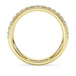 Eternity band ring Lab-grown diamonds 0.4 ct tw, Round shape, 18K yellow gold - Image 5