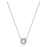 Eternity halo solitaire pendant Lab-grown diamonds 0.23 ct tw, Round shape, Sterling silver - Image 7