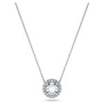 Eternity halo solitaire pendant Lab-grown diamonds 0.59 ct tw, Round shape, 18K white gold - Image 7