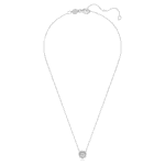 Eternity halo solitaire pendant Lab-grown diamonds 0.59 ct tw, Round shape, 18K white gold - Image 3