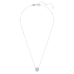 Eternity halo solitaire pendant Lab-grown diamonds 1 ct tw, Round shape, 18K white gold - Image 3