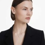 Eternity halo stud earrings Lab-grown diamonds 0.75 ct tw, Round shape, 18K white gold - Image 2