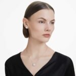 Eternity halo stud earrings Lab-grown diamonds 2 ct tw, Round shape, 18K white gold - Image 2