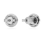 Eternity halo stud earrings Lab-grown diamonds 2 ct tw, Round shape, 18K white gold - Image 5