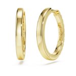 Eternity hoop earrings Lab-grown diamonds 0.5 ct tw, Round shape, 18K yellow gold - Image 5