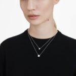 Eternity solitaire pendant Lab-grown diamonds 2 ct tw, Round shape, 18K white gold - Image 2
