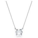 Eternity solitaire pendant Lab-grown diamonds 2 ct tw, Round shape, 18K white gold - Image 7