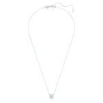 Eternity solitaire pendant Lab-grown diamonds 2 ct tw, Round shape, 18K white gold - Image 3