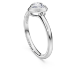 Eternity solitaire ring Lab-grown diamonds 0.5 ct tw, Heart shape, Sterling silver - Image 4