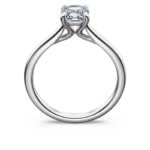 Eternity solitaire ring Lab-grown diamonds 1 ct tw, Octagon shape, 18K white gold - Image 4