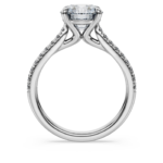 Eternity solitaire ring Lab-grown diamonds 2.2 ct tw, Round shape, 18K white gold - Image 5