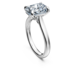 Eternity solitaire ring Lab-grown diamonds 3 ct tw, Octagon shape, 18K white gold - Image 3