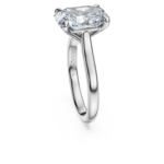 Eternity solitaire ring Lab-grown diamonds 4 ct tw, Octagon shape, 18K white gold - Image 3
