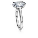 Eternity solitaire ring Lab-grown diamonds 4 ct tw, Oval shape, 18K white gold - Image 3