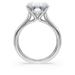 Eternity solitaire ring Lab-grown diamonds 6 ct tw, Octagon shape, 18K white gold - Image 4