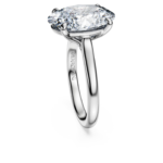 Eternity solitaire ring Lab-grown diamonds 6 ct tw, Oval shape, 18K white gold - Image 3