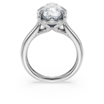 Eternity solitaire ring Lab-grown diamonds 6 ct tw, Pear shape, 18K white gold - Image 4