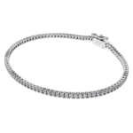 Eternity Tennis bracelet Lab-grown diamonds 1.5 ct tw, Round shape, 18K white gold - Image 3