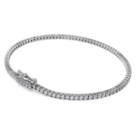 Eternity Tennis bracelet Lab-grown diamonds 1.5 ct tw, Round shape, 18K white gold - Image 5