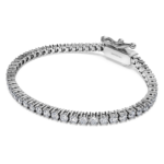 Eternity Tennis bracelet Lab-grown diamonds 3 ct tw, Round shape, 18K white gold - Image 3