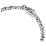 Eternity Tennis bracelet Lab-grown diamonds 3 ct tw, Round shape, 18K white gold - Image 4
