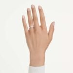 Eternity V band ring Lab-grown diamonds 0.25 ct tw, Round shape, 18K white gold - Image 2