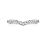 Eternity V band ring Lab-grown diamonds 0.25 ct tw, Round shape, 18K white gold - Image 3