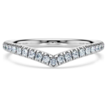 Eternity V band ring Lab-grown diamonds 0.25 ct tw, Round shape, 18K white gold - Image 7