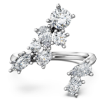Galaxy bypass ring Lab-grown diamonds 1.25 ct tw, Mixed shapes, 18K white gold - Image 3