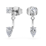 Galaxy earring jackets Lab-grown diamonds 0.82 ct tw, Mixed shapes, Sterling silver
