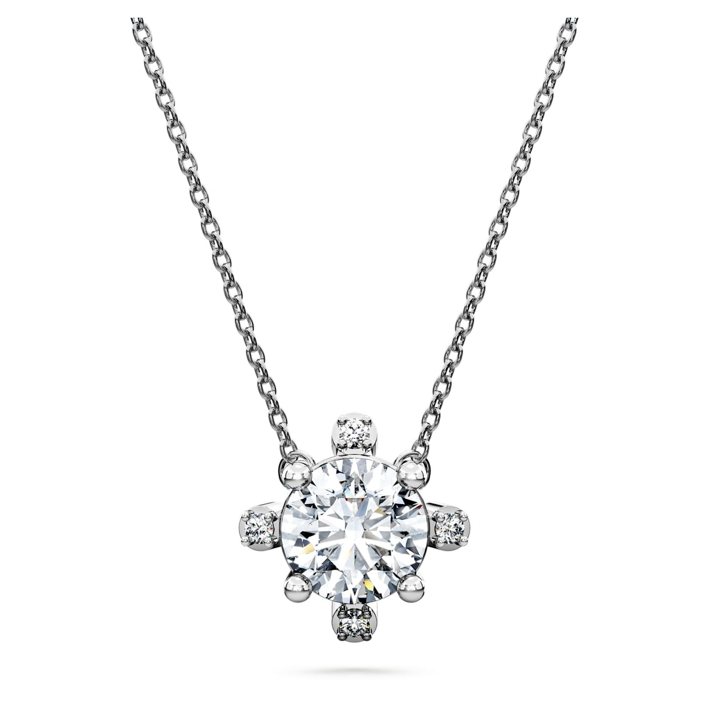 Galaxy pendant Lab-grown diamonds 1.05 ct tw, Round shape, 18K white gold