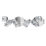Galaxy stud earrings Lab-grown diamonds 0.5 ct tw, Mixed shapes, Sterling silver - Image 4