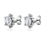 Galaxy stud earrings Lab-grown diamonds 2.1 ct tw, Round shape, 18K white gold - Image 4