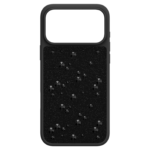 High smartphone case Flat Back crystals, iPhone® 17 Pro Max, Black