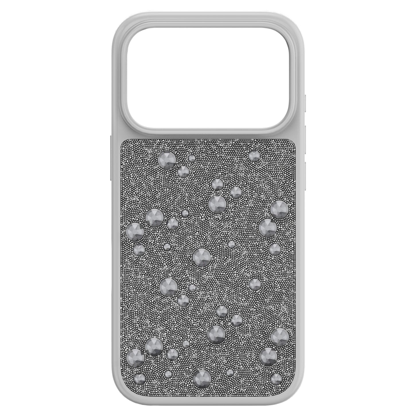 High smartphone case Flat Back crystals, iPhone® 17 Pro, Silver Tone
