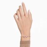 Hyperbola bangle Infinity, White, 18K rose gold finish - Image 2