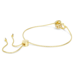 Hyperbola bracelet Interlocking loop, White, 18K gold finish - Image 5