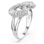 Hyperbola cocktail ring Infinity, White, Rhodium plated - Image 3